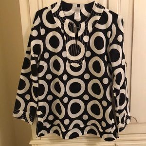 Craig Taylor black/white tunic size M